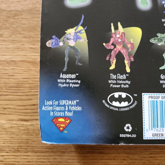 1997 Green Lantern Total Justice Figure with Ring-Energy Launcher By Kenner - Picture 8 of 8